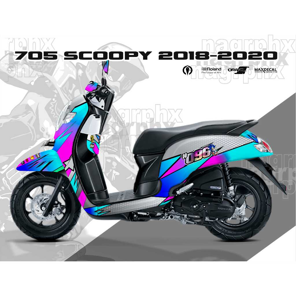 STIKER DECAL SCOOPY 2018 2019 2020 FULBODY RACING