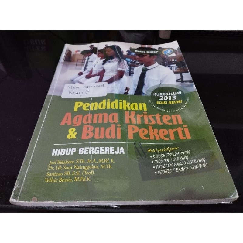 Buku bekas agama kristen kelas 9