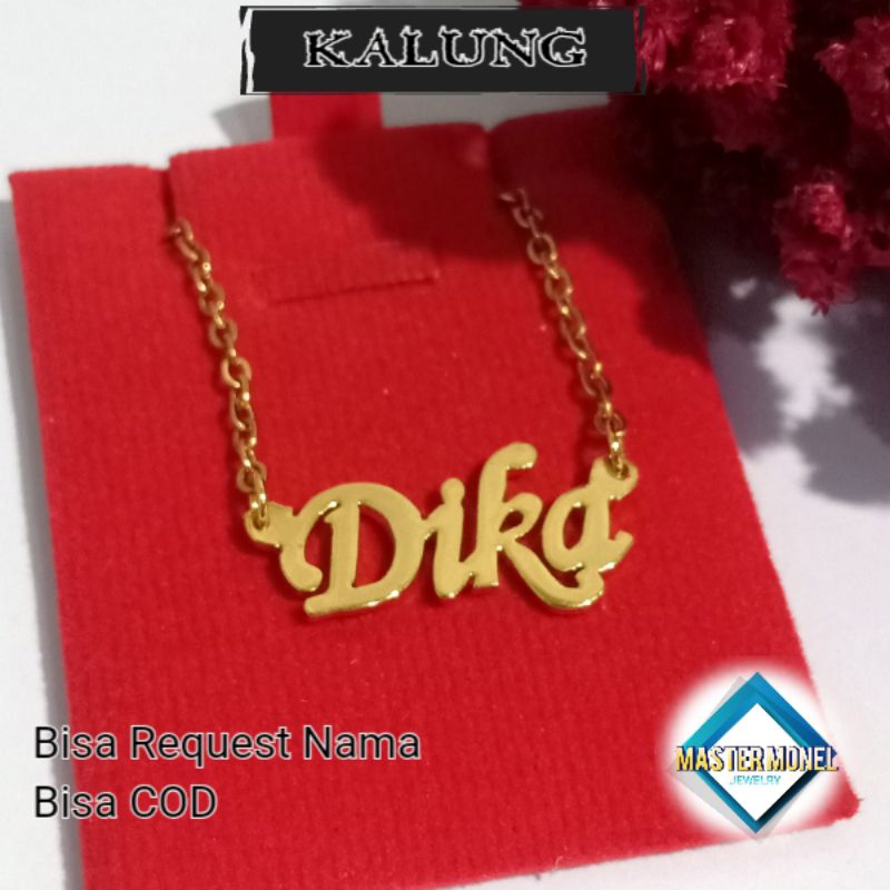 kalung nama kalung nama titanium kalung nama titanium kalung wanita kalung anak