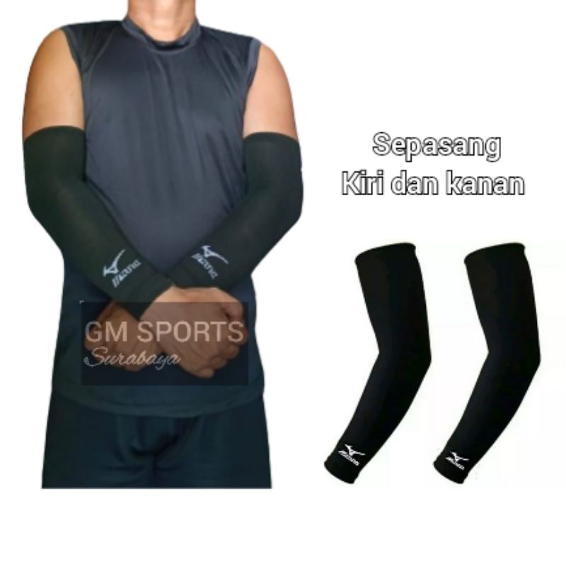 TERMURAH - Sepasang Manset Tangan Volly Arm Sleeve Olahraga Pria Wanita / Manset Lengan / Handshock 