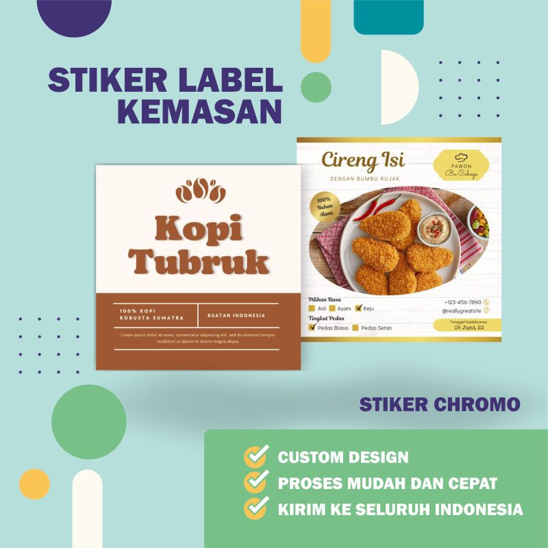 

stiker chromo, label, custom