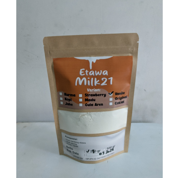 

Susu Kambing Etawa Bubuk Rasa Vanila
