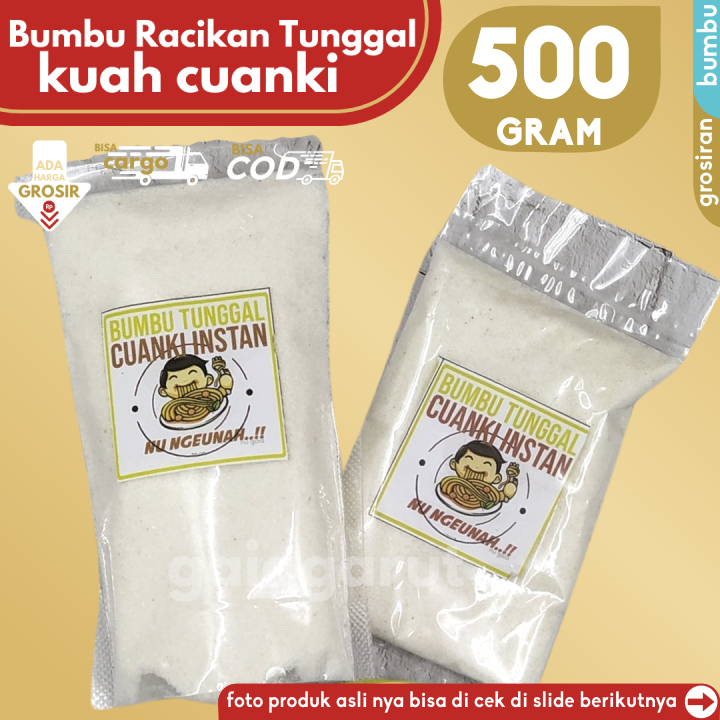 

GROSIRAN - 500g Bumbu Tunggal Kuah CUANKI (2x250g) by GG (Bisa COD/Grosir/Kargo)