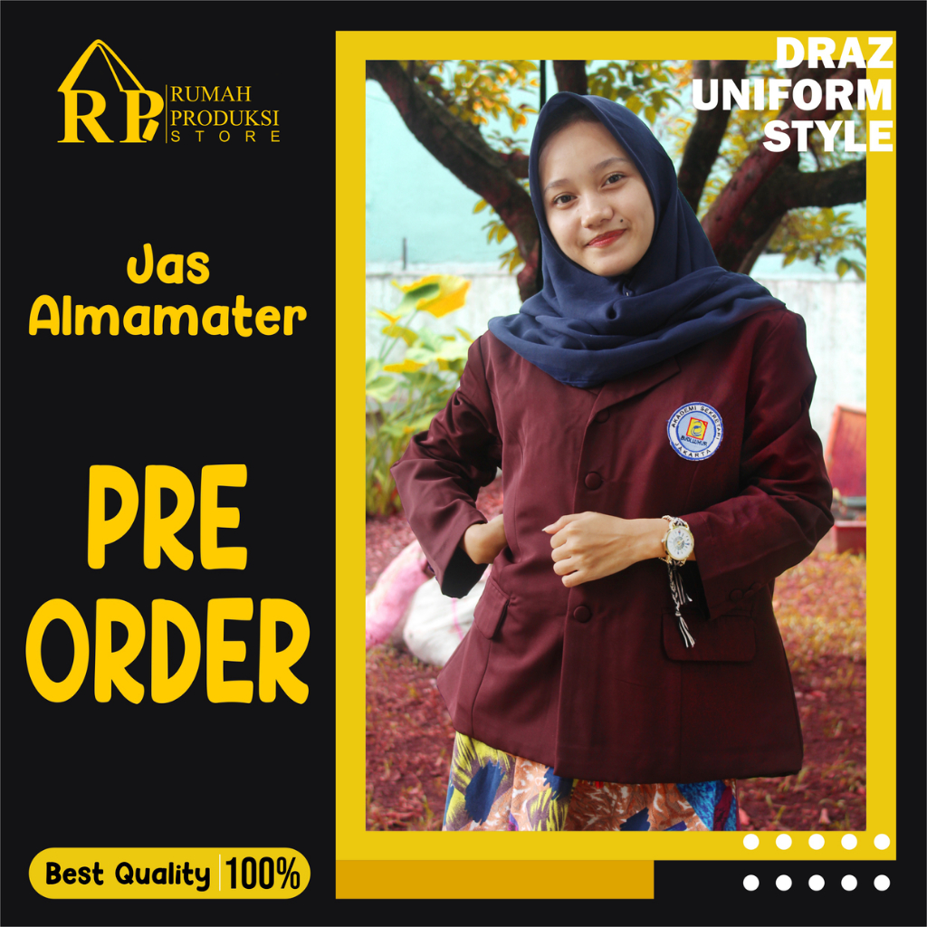 RPS - Custom Jas Almamater Kampus Baju Almet Sekolah Pesantren Unisex