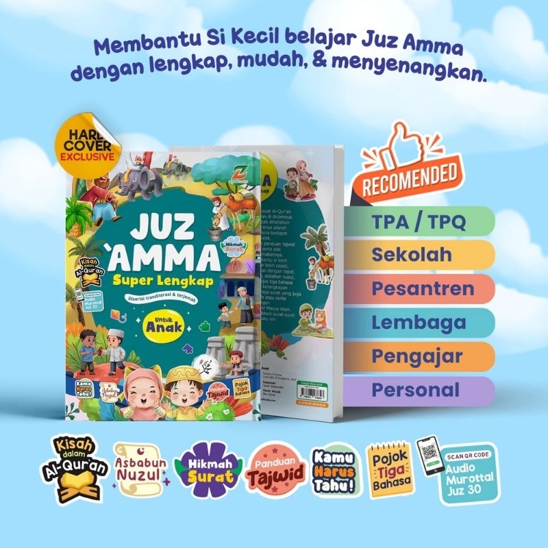 Juz Amma Superlengkap - Buku Hard Cover untuk Anak Usia Tk Paud SD