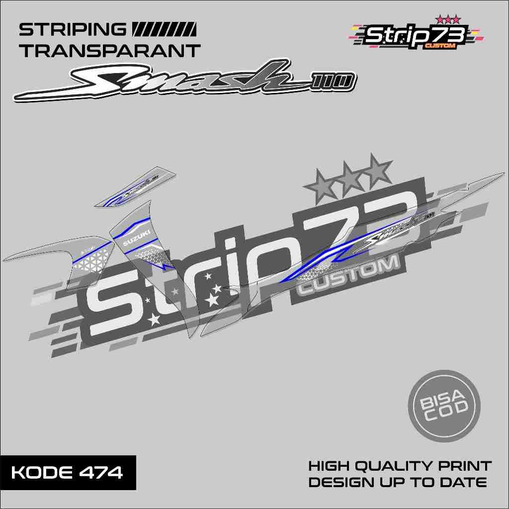 474 STRIPING TRANSPARAN SMASH 110 - STRIPING TRANSPARAN SMASH 110 SIMPLE GRAFIK