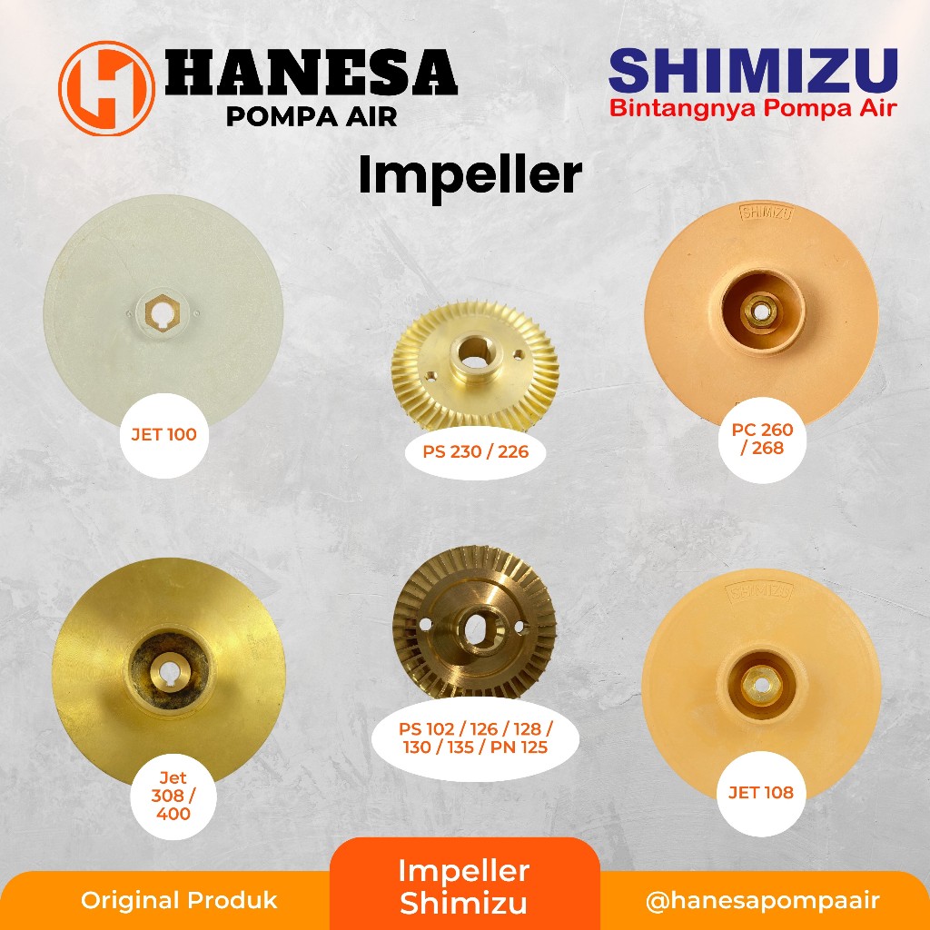 Impeller Pompa Air Shimizu