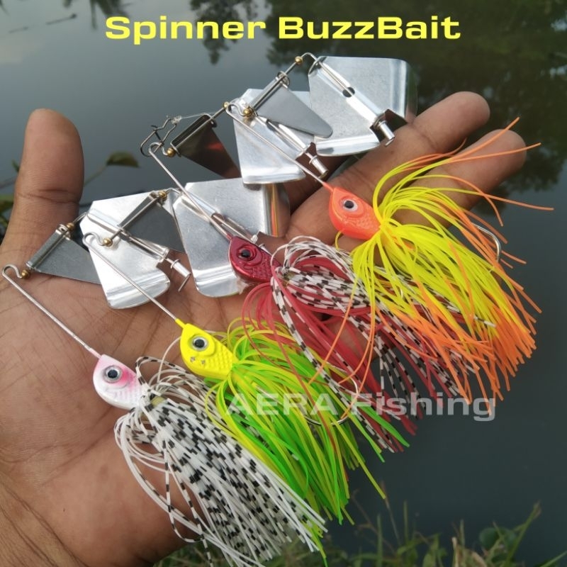 Lure Buzzbait Slater Model Spinner Bait Umpan Casting Toman