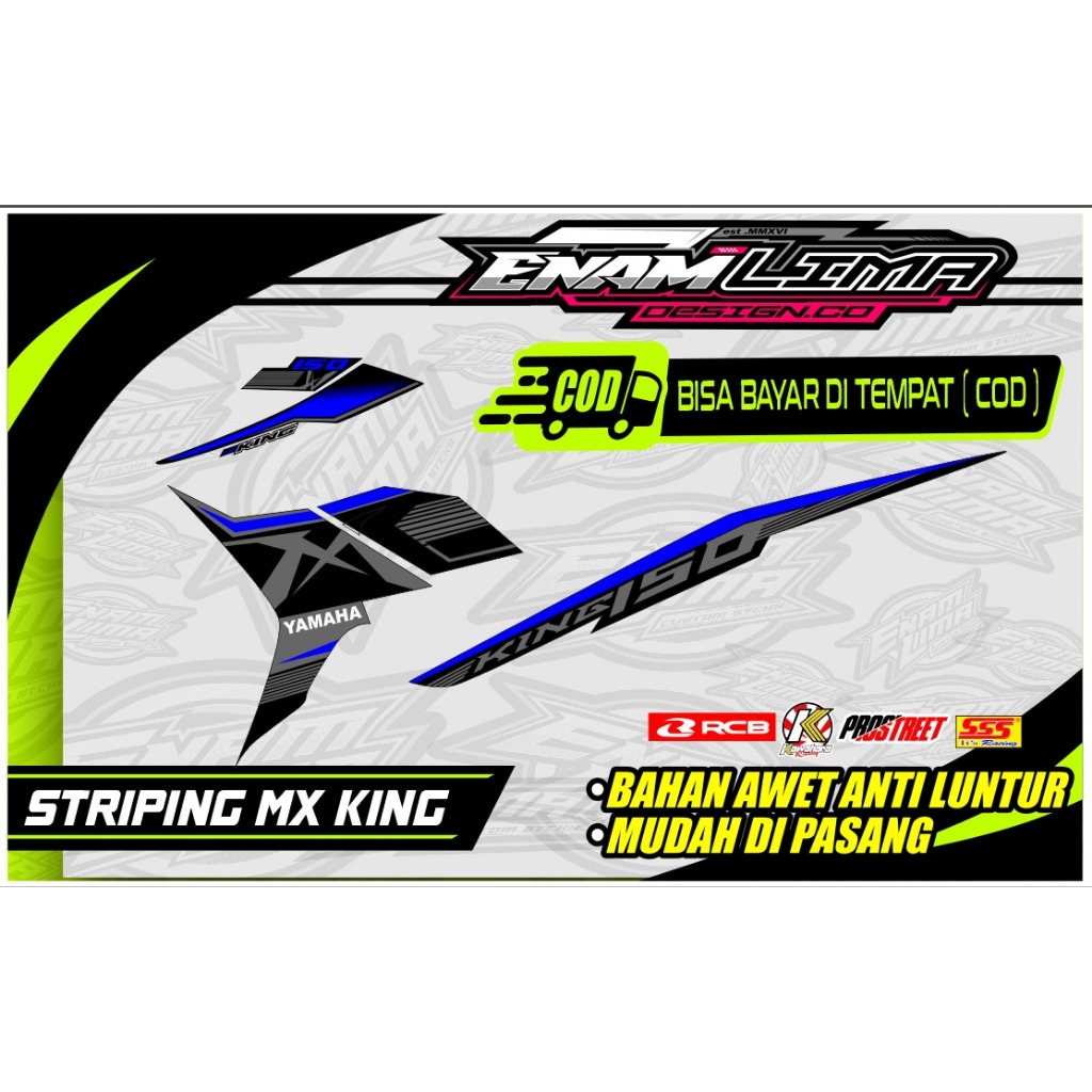 striping mx king 2017 variasi custom - striping mx king variasi - striping mx king road race - strip