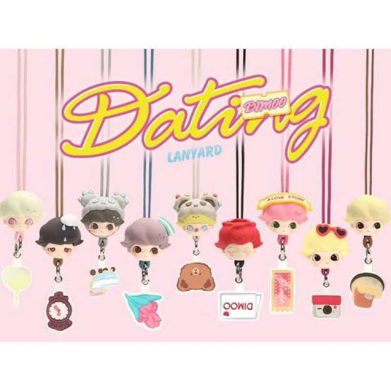 READY STOCK POPMART DIMOO DATING SERIES LANYARD SELECTED