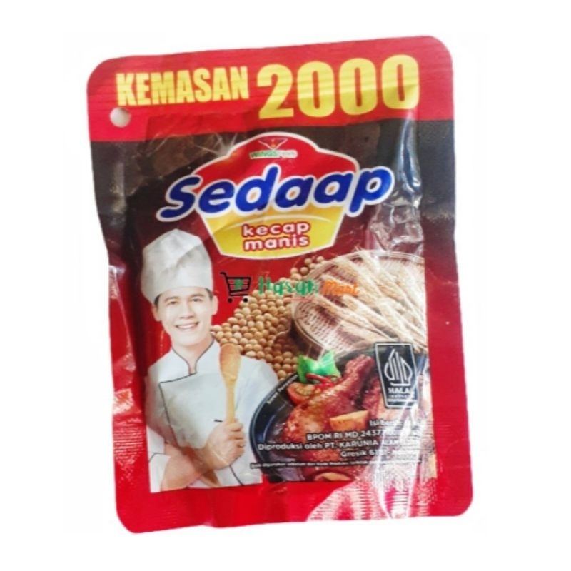 

KECAP SEDAAP REFILL ECER 2000 77GR