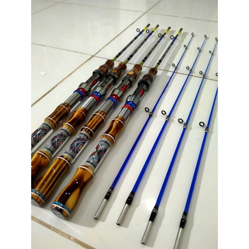 joran udang galah super lentur fiber solid super mantaf