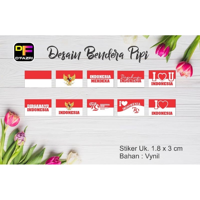 

Stiker bendera pipi ( isi 250 pcs )