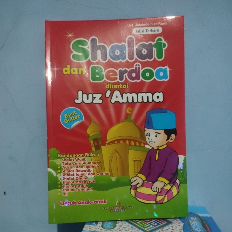 Juz amma anak ukuran besar, disertai doa dan Buku sholat-buku anak