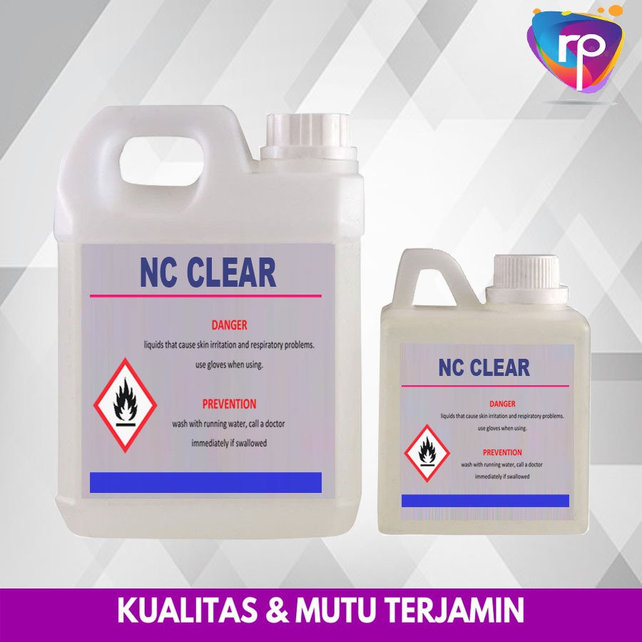 Clear NC 1K Pernis Vernish NC Clear Gloss Clear Doff 100ml 250ml