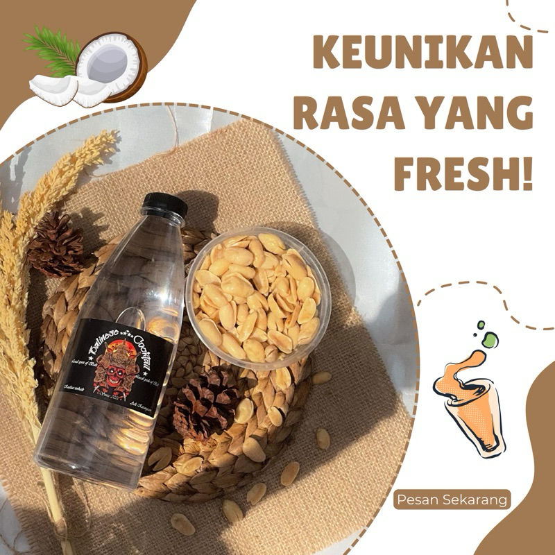 

[Botol Cantik]Minuman kelapa Fresh khas Bali/oleh oleh khas Bali/Minuman Tradisional Bali