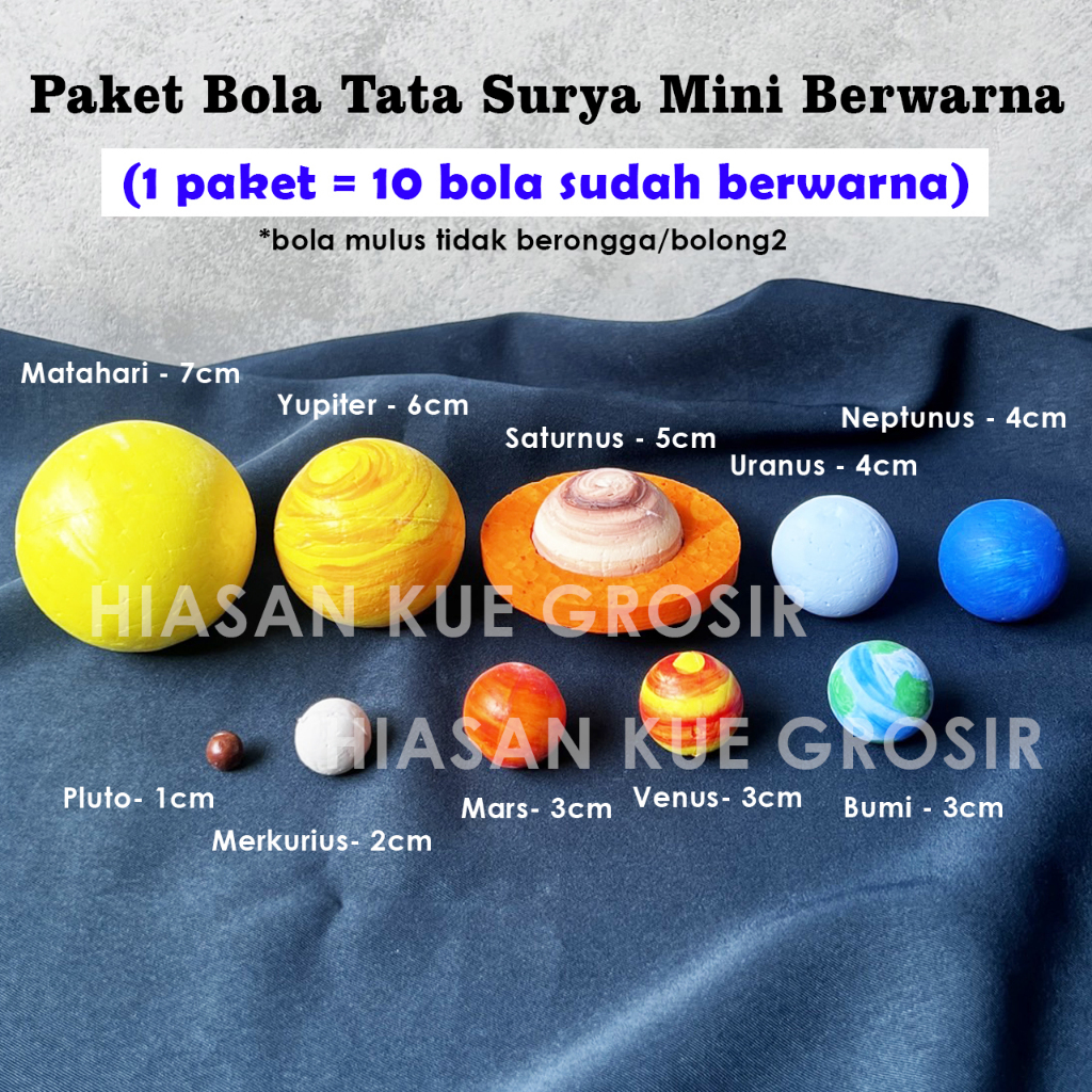 

Set paket bola gabus planet & matahari untuk prakarya/paket bola gabus tata surya/painting solar system styrofoam