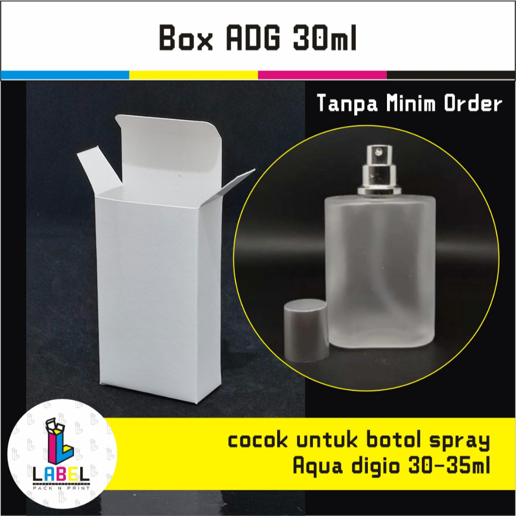 

Dus Kemasan / Box Parfum Botol AquaDGio ADG 30ml POLOS bahan ivory