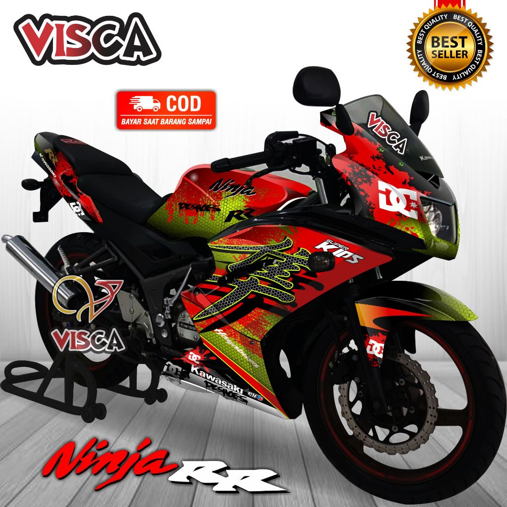 Decal Ninja RR 150 New Full Body / Striping Ninja 150 RR Fullbody / Stiker Dekal Ninja RR New Desain