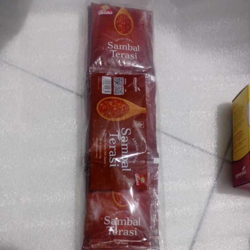 

Belibis Sambal terasi sachet isi 10 exp Mei 2025