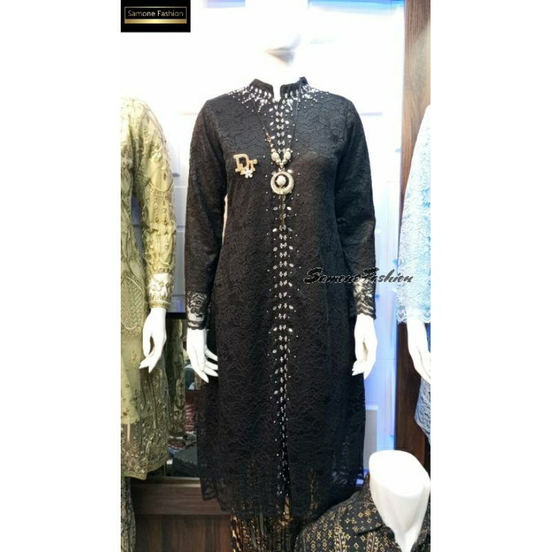 ONE SET KEBAYA TUNIK BROKAT PAYET TERLARIS/KEBAYA PAYET MEWAH/ATASAN KEBAYA MODERN/KEBAYA WISUDA/SET