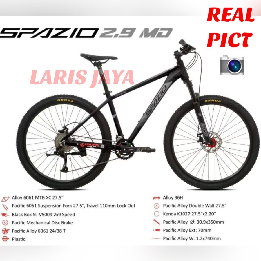 Terlaris [ Bonus Bracket Botol ] Sepeda Mtb Pacific Vigilon Sepeda Gunung 27,5 Pacific Vigilon 1.0