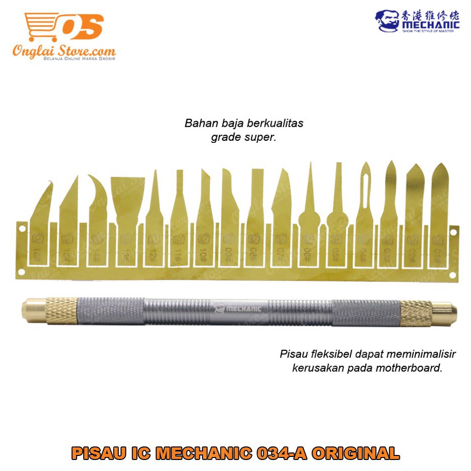 

KODE P45I Pisau IC Pen Cutter MECHANIC 34A 17 IN 1 ORIGINAL