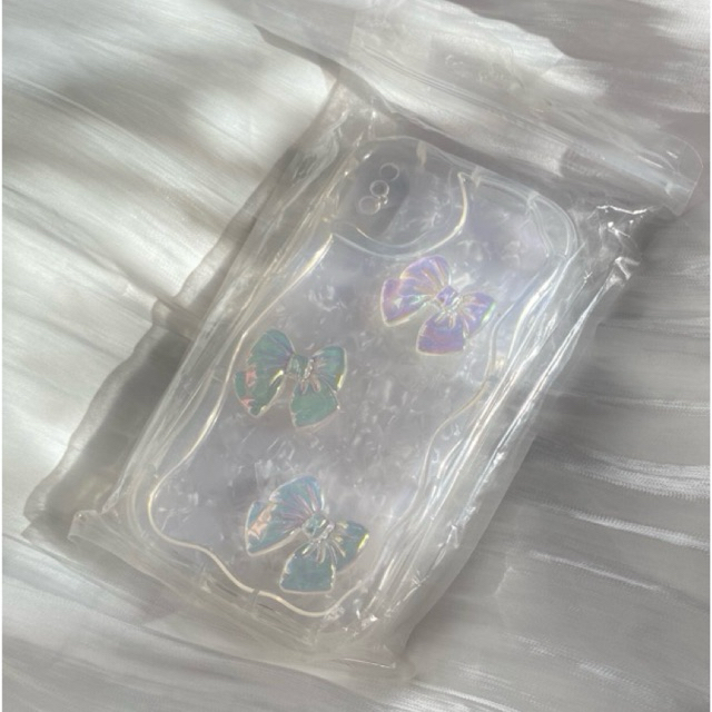 case handphone aesthetic | casing iphone X pita lucu aesthetic clear case coquette