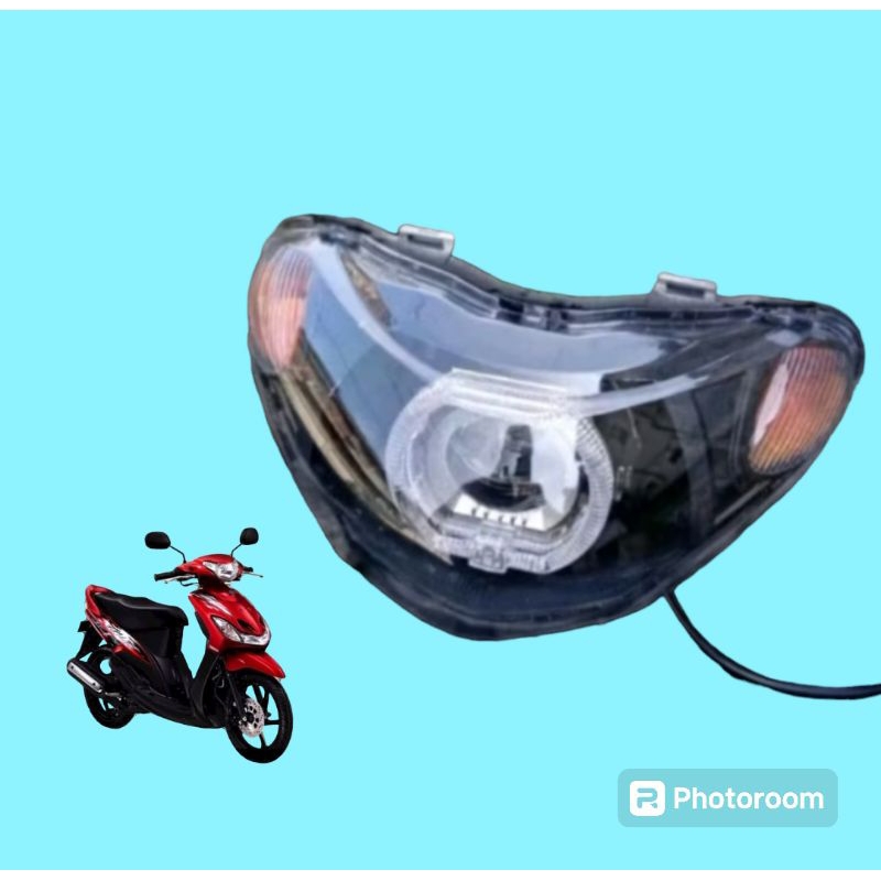LAMPU DEPAN MIO SMILE SMOKE RAYBAND BILED
