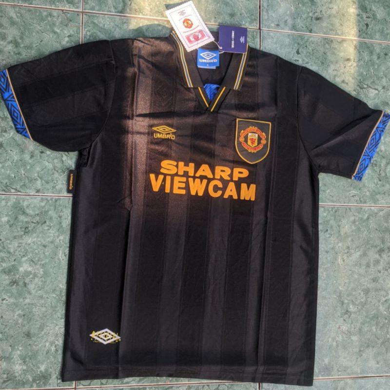 ( RETRO JERSEY) Manchester united Away Kit Black 1993/1994