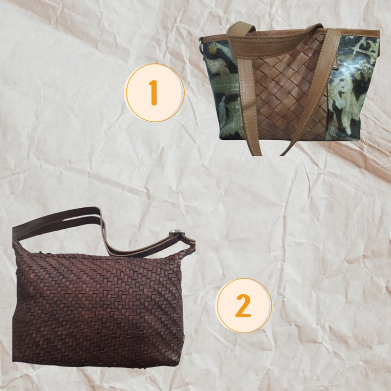 Tas Anyaman Kulit Sapi