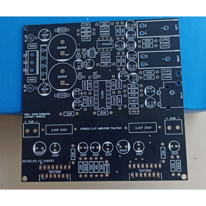 PCB STEREO FLAT MONITOR RECORDING TDA7294