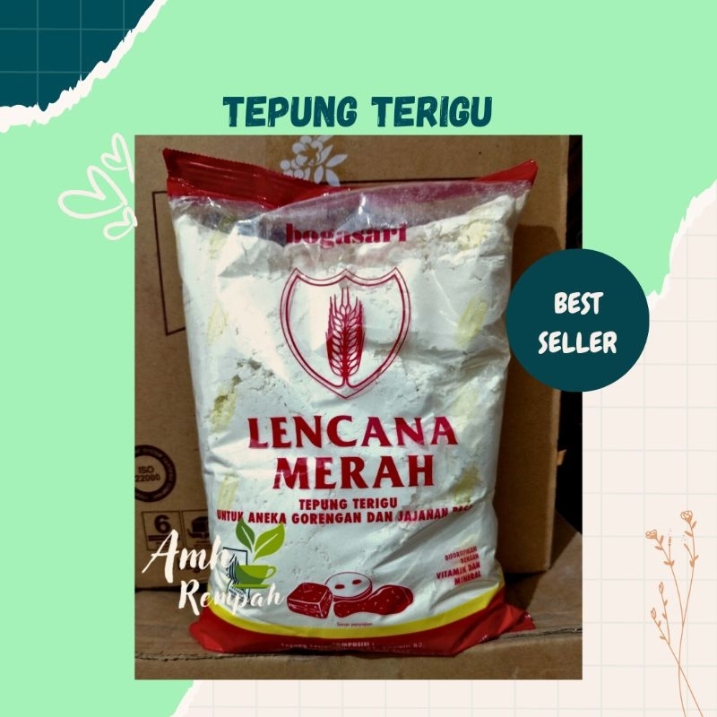 

Tepung terigu Lencana merah, Aneka gorengan dan Jajanan kemasan 1kg