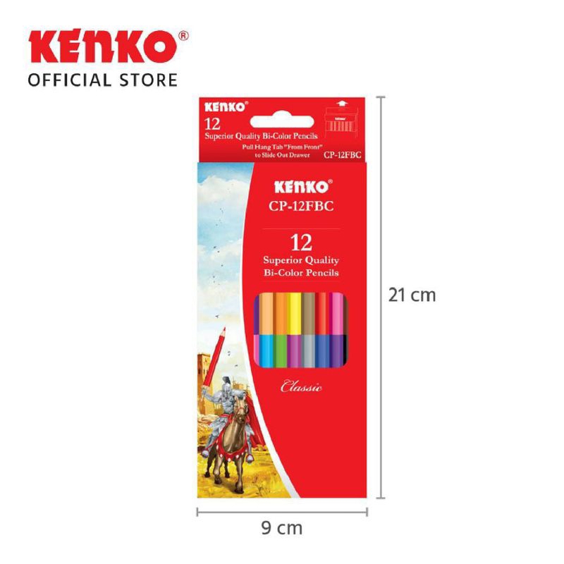 

Pensil Warna KENKO 2 Sisi 24 Warna/Pensil Mewarnai