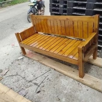 bangku tamu/kursi teras/bangku kayu jati belanda/bangku kayu minimalis