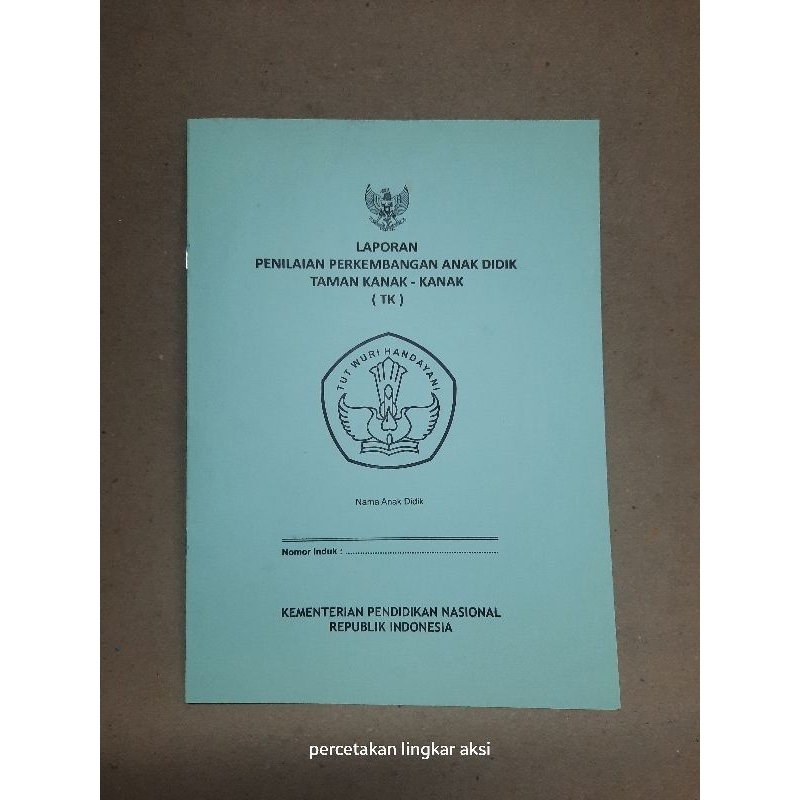 

buku raport sekolah tk untuk umum kurikulum merdeka / buku raport / buku tk / buku sekolah
