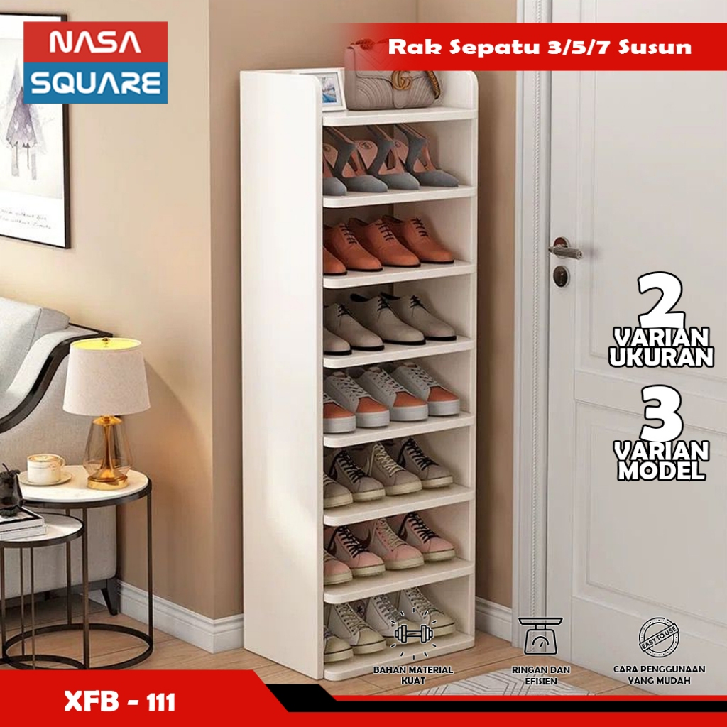 Rak sepatu untuk pintu rumah artefak penyimpanan hemat ruang multi-lapis sederhana lemari sepatu - N