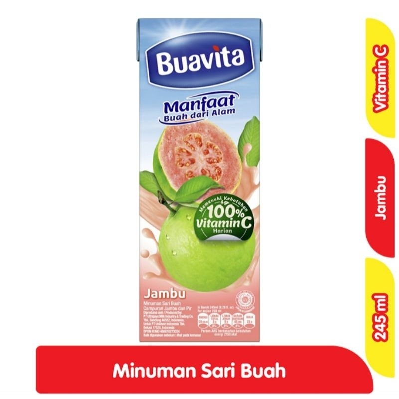 

Buavita Minuman Sari Buah Jambu 245 mL