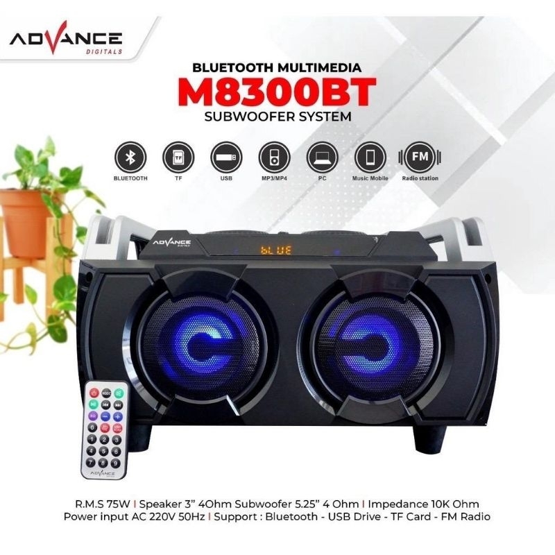 Bluetooth Advance M8300BT Hi Fi Speaker Karaoke original