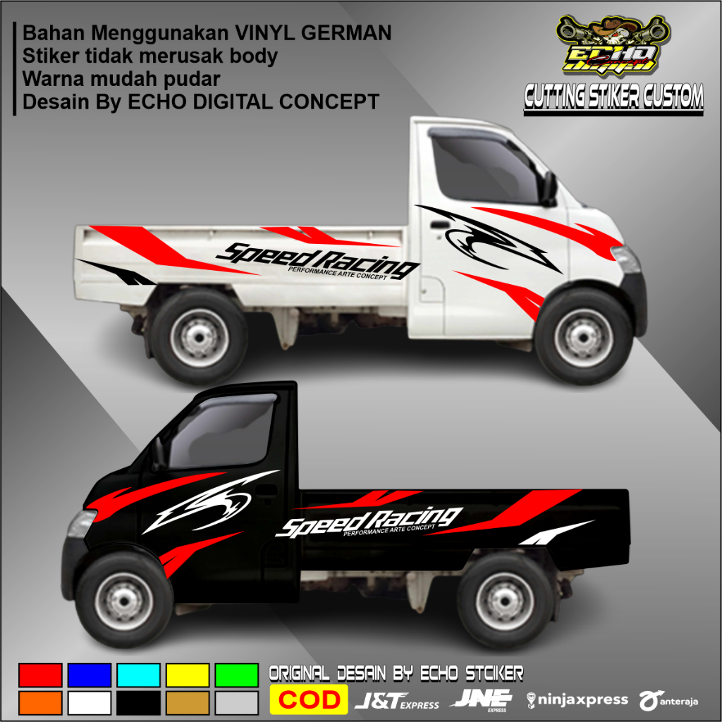 Stiker mobil pick up Suzuki terbaru stiker cutting mobil pick up