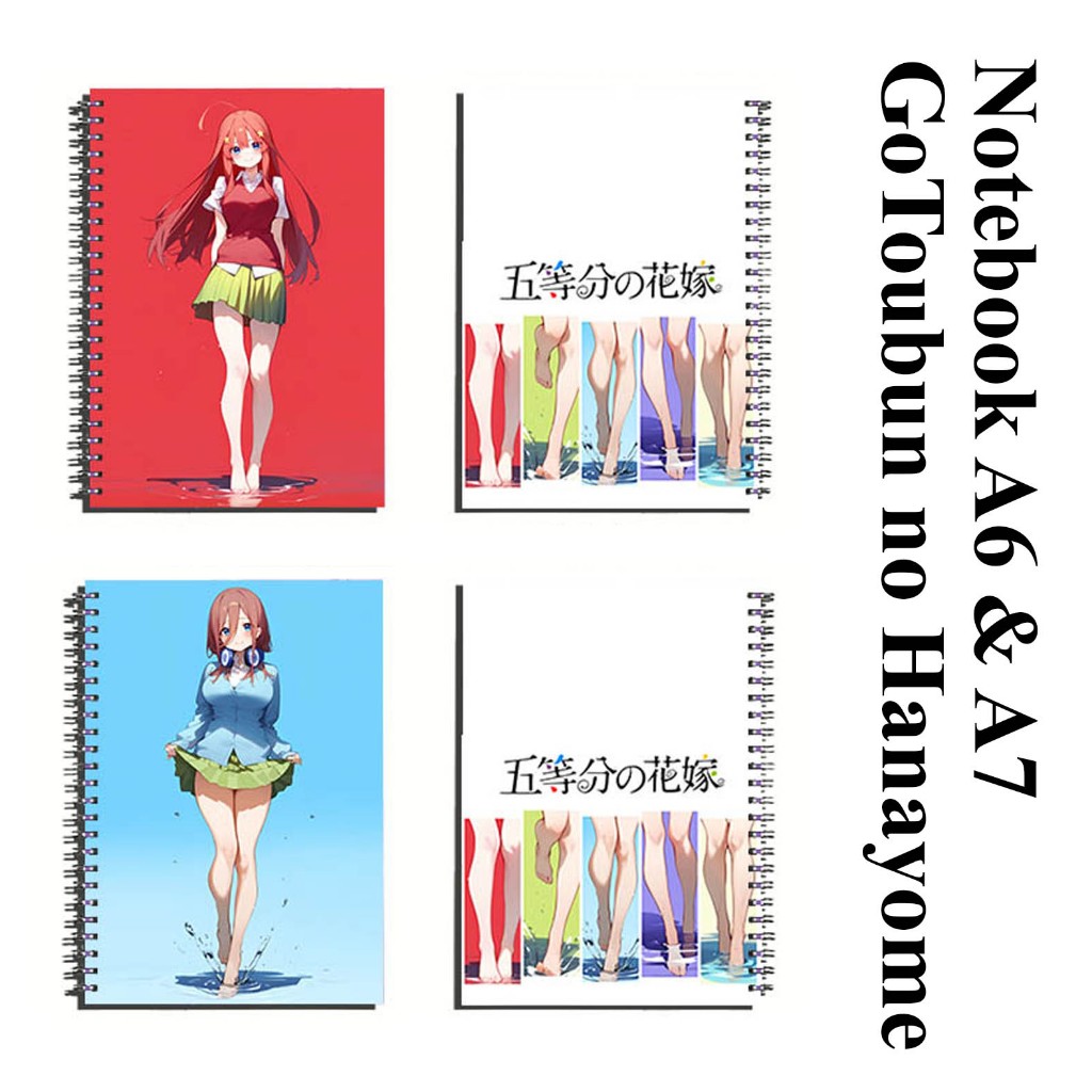 

note book / buku catatan / anime go toubun hanayome full body full colour murah meriah limited