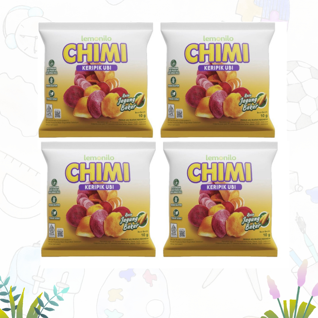 

Lemonilo Chimi Keripik Ubi Jagung Bakar 10x10gr (Renceng)