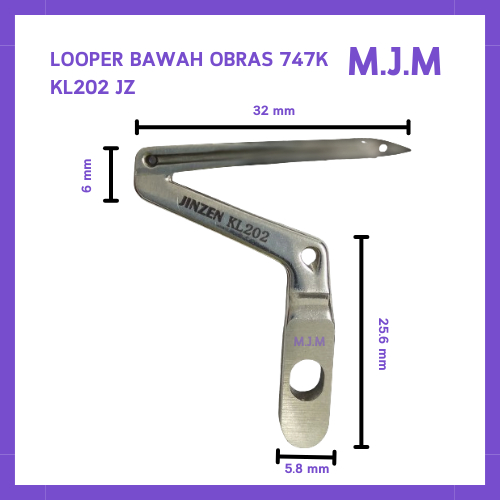 KL202 Loper /Looper Bawah /Jarum Bebek Mesin Jahit Obras 700K KL202 JZ