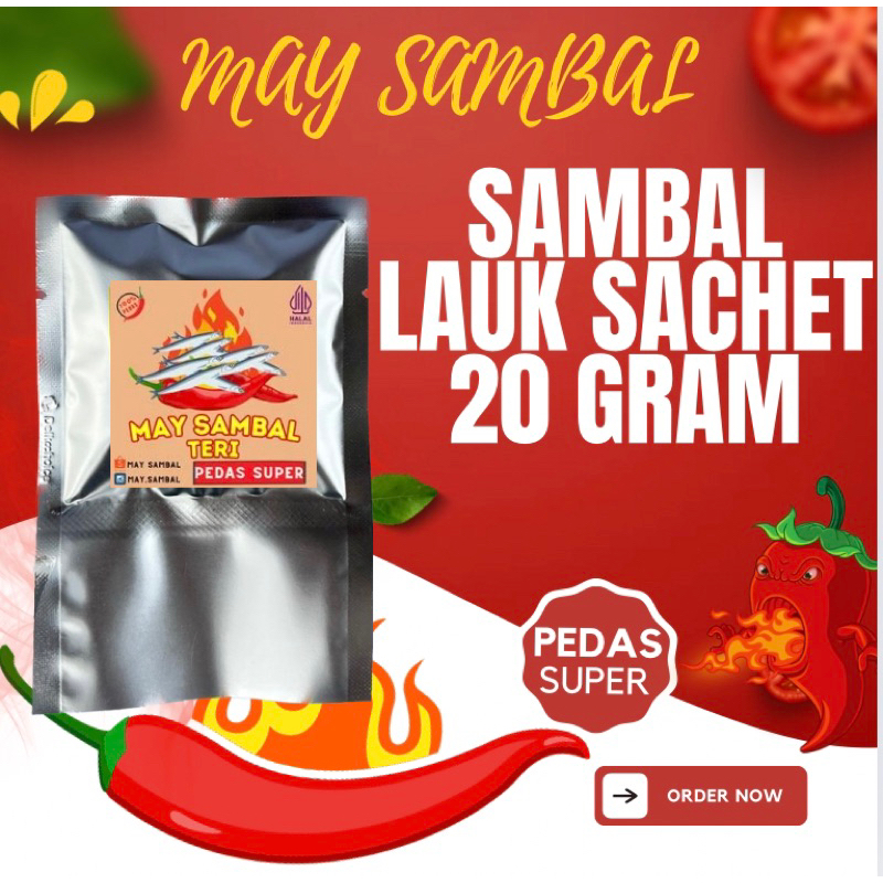 

MAY SAMBAL SACHET PEDAS @20 GR BERANEKA VARIAN PEDAS DAN ISIAN SAMBAL NYA