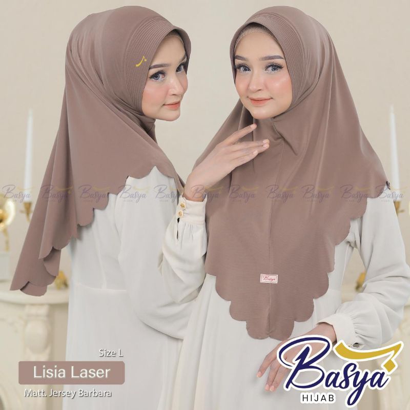 ** Basya Hijab ** Bergo Lisia Laser Original Basya Hijab