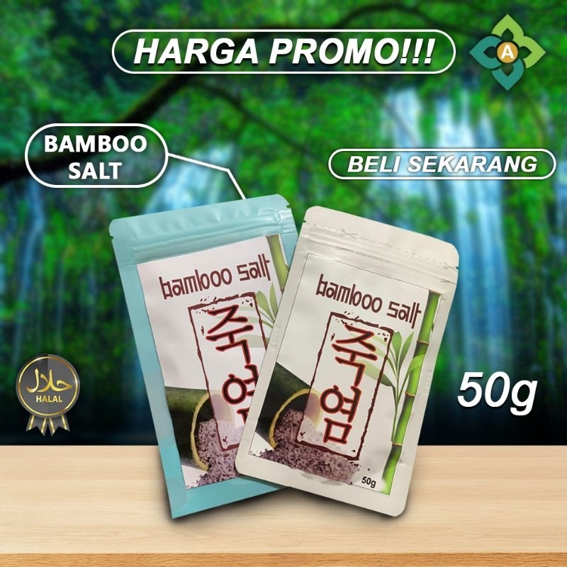 

KOREAN BAMBOO SALT 9 Roasted (GARAM BAMBU/ 죽염) kemasan 50 gram, Garam kesahatan dan kecantikan