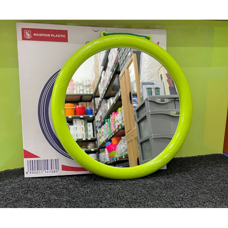 MASPION Cermin Bulat Kamar Mandi Gantung 35 Cm B-M014 Oval