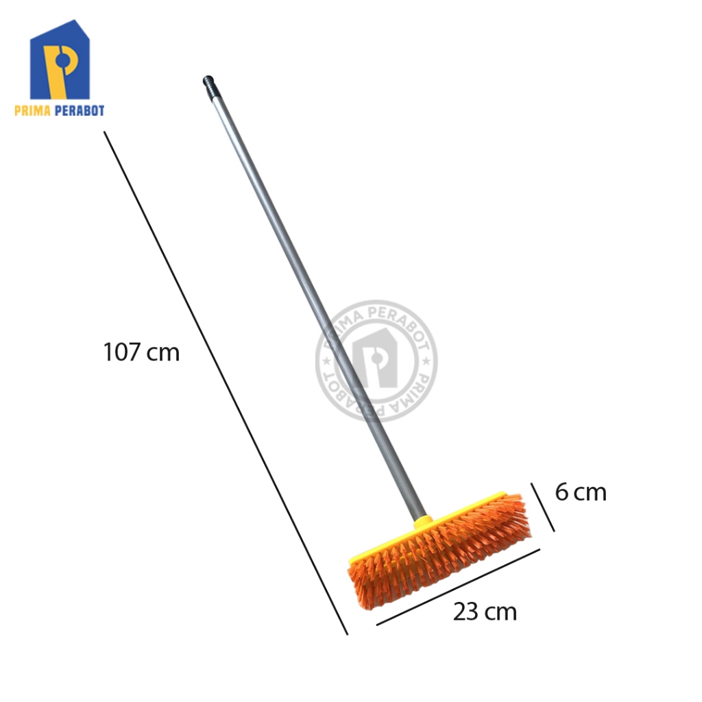 Sikat Lantai Gagang Panjang Sikat Dorong Floor ScrubberVinoda