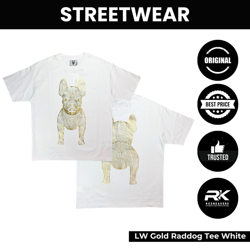 Lifework Gold Raddog Tee White 100% Authentic