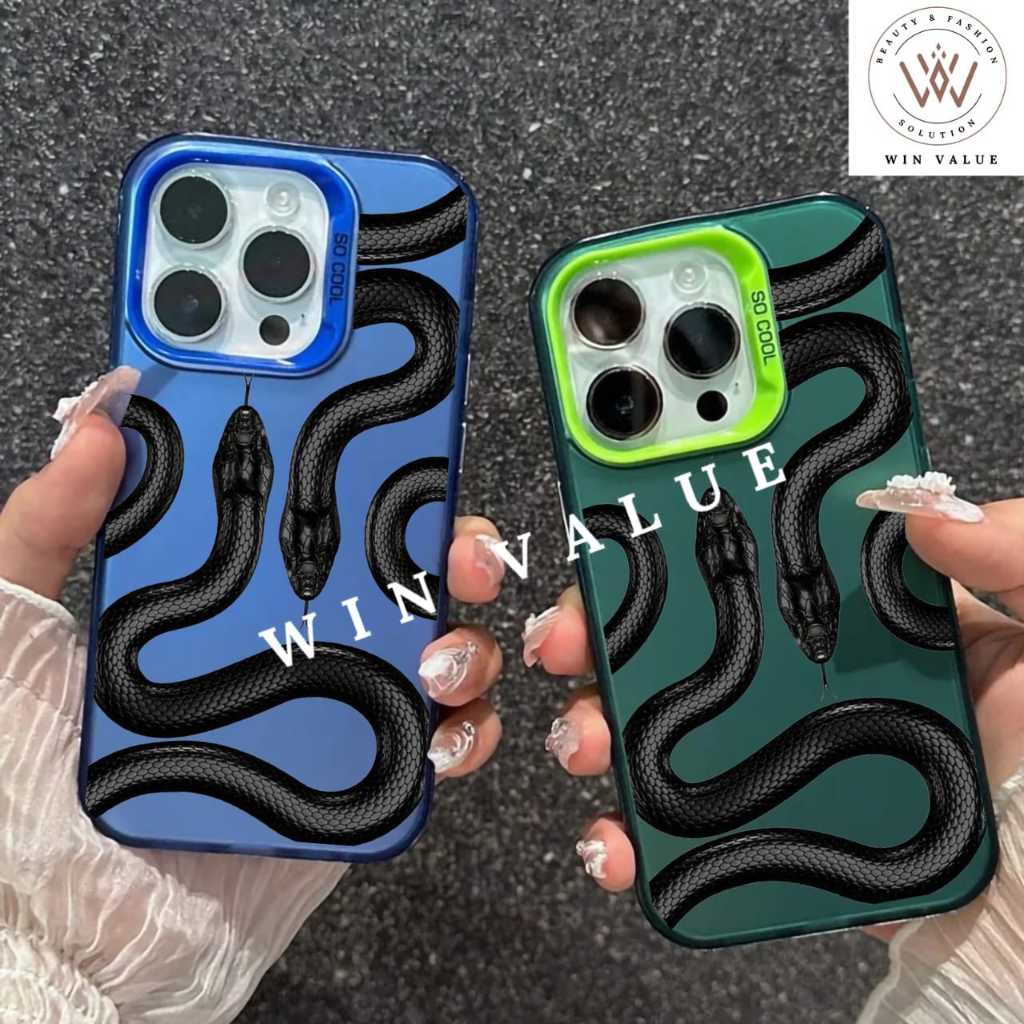 Oppo Find X5 Pro Oppo Reno 8 5G Oppo Reno 8 Pro Case HYBRID IMD Color Plate Hologram The Black Snake